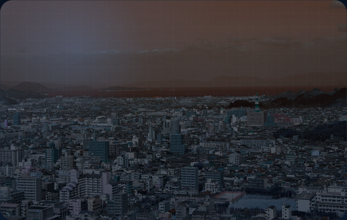 松山の街並みを基調にしたビジュアル