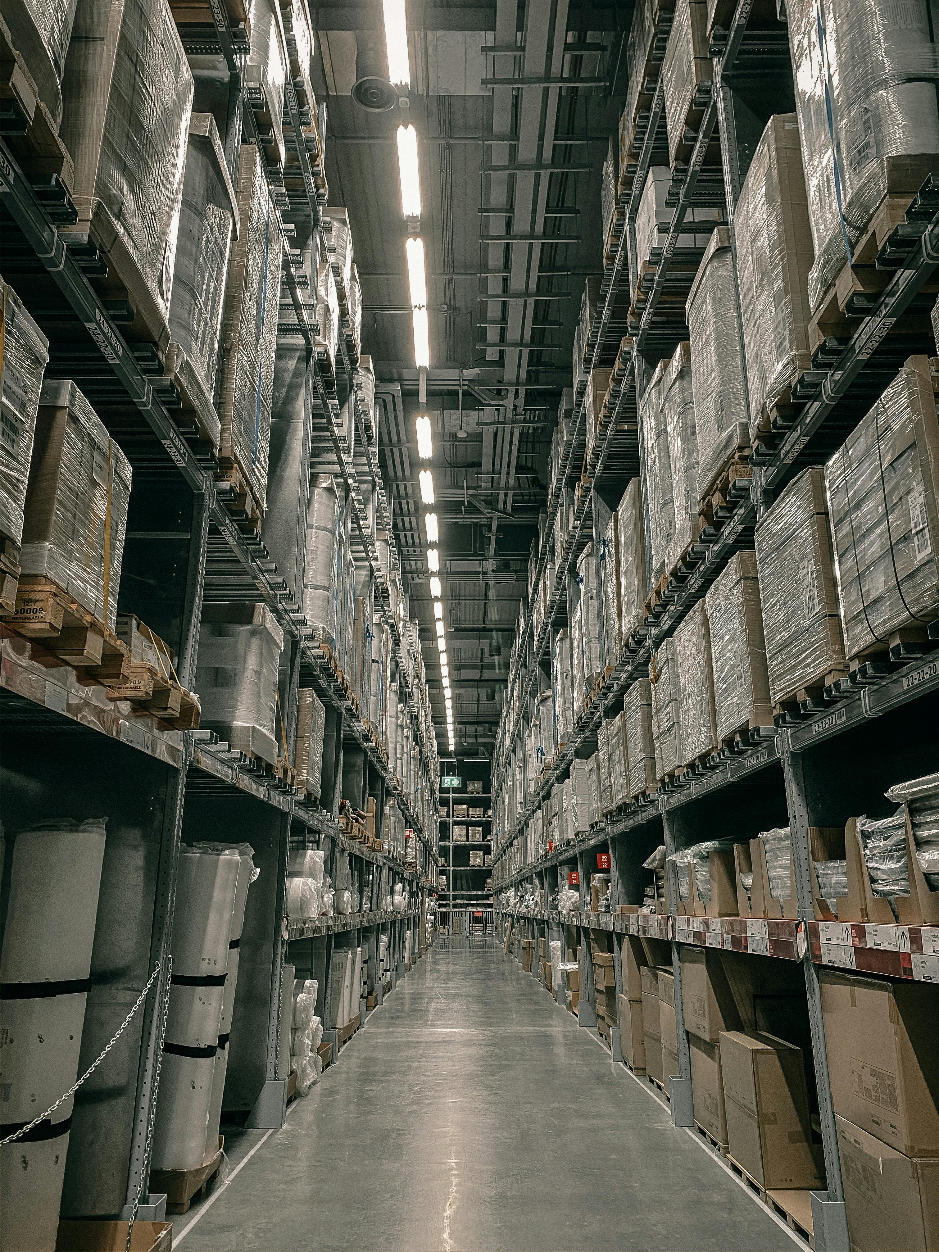 Warehouse aisle
